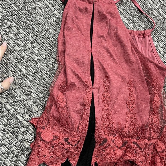 Rue 21 | Pink Mesh Halter Neck Tank With Open Back - Picture 7 of 7